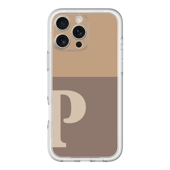 Slim Protection Premium Case［ オリジナル - initial two tone - P brown ］