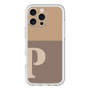 Slim Protection Premium Case［ オリジナル - initial two tone - P brown ］