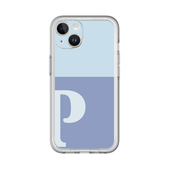 Slim Protection Premium Case［ オリジナル - initial two tone - P blue ］