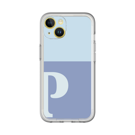 Slim Protection Premium Case［ オリジナル - initial two tone - P blue ］