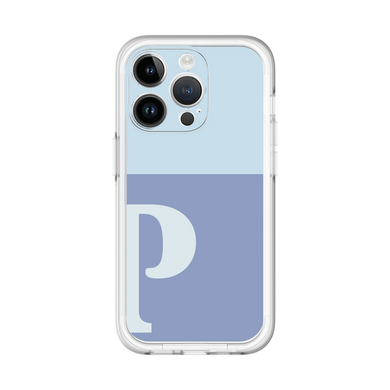 Slim Protection Premium Case［ オリジナル - initial two tone - P blue ］