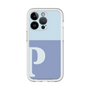 Slim Protection Premium Case［ オリジナル - initial two tone - P blue ］