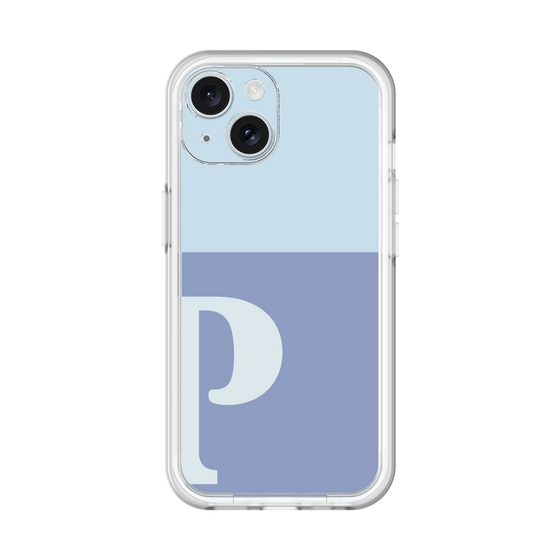 Slim Protection Premium Case［ オリジナル - initial two tone - P blue ］