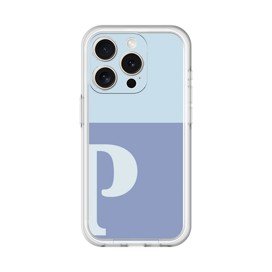 Slim Protection Premium Case［ オリジナル - initial two tone - P blue ］