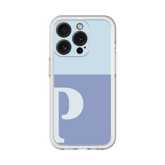 Slim Protection Premium Case［ オリジナル - initial two tone - P blue ］