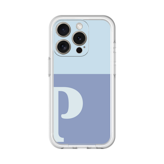 Slim Protection Premium Case［ オリジナル - initial two tone - P blue ］