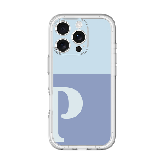 Slim Protection Premium Case［ オリジナル - initial two tone - P blue ］