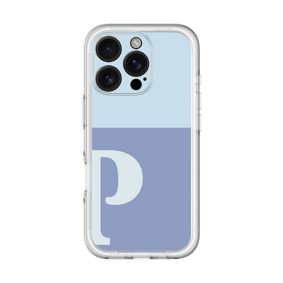 Slim Protection Premium Case［ オリジナル - initial two tone - P blue ］