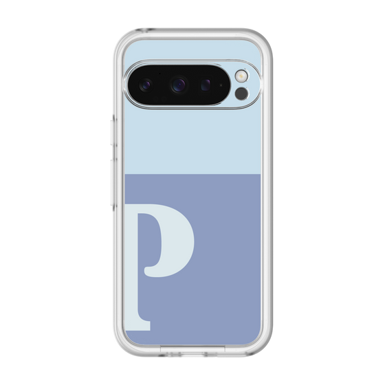 Slim Protection Premium Case［ オリジナル - initial two tone - P blue ］