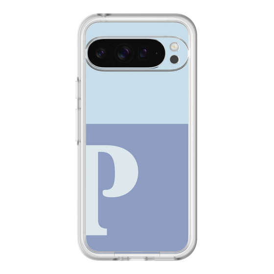 Slim Protection Premium Case［ オリジナル - initial two tone - P blue ］
