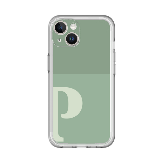 Slim Protection Premium Case［ オリジナル - initial two tone - P green ］