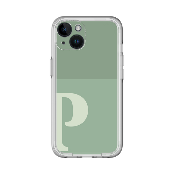 Slim Protection Premium Case［ オリジナル - initial two tone - P green ］
