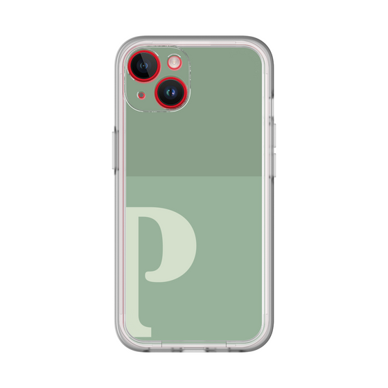 Slim Protection Premium Case［ オリジナル - initial two tone - P green ］