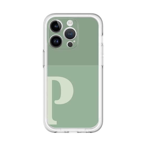 Slim Protection Premium Case［ オリジナル - initial two tone - P green ］