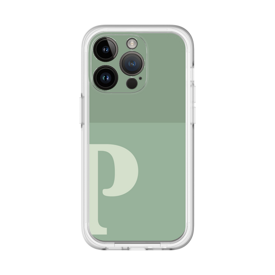 Slim Protection Premium Case［ オリジナル - initial two tone - P green ］