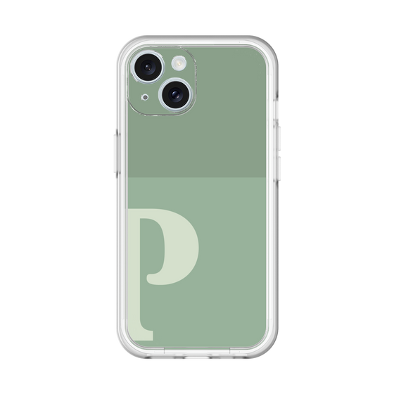 Slim Protection Premium Case［ オリジナル - initial two tone - P green ］