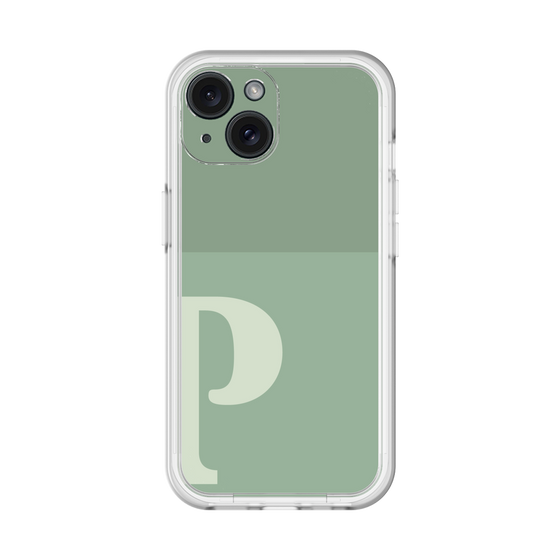 Slim Protection Premium Case［ オリジナル - initial two tone - P green ］