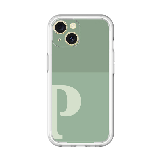 Slim Protection Premium Case［ オリジナル - initial two tone - P green ］