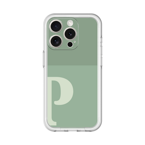 Slim Protection Premium Case［ オリジナル - initial two tone - P green ］