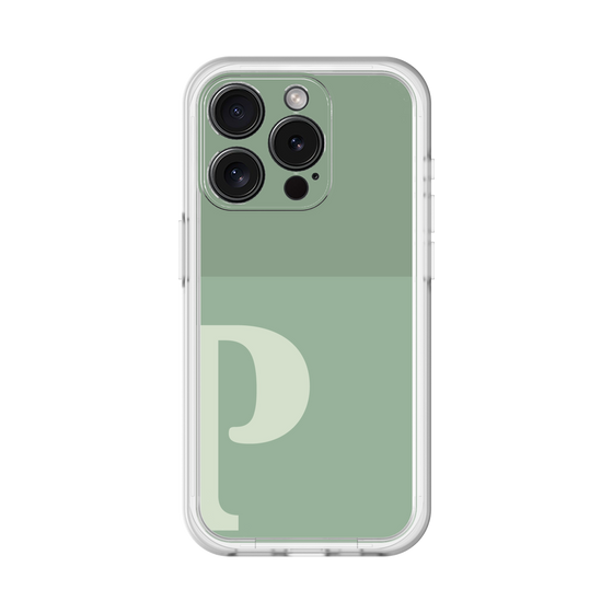 Slim Protection Premium Case［ オリジナル - initial two tone - P green ］