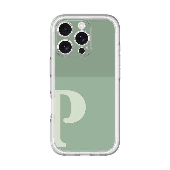 Slim Protection Premium Case［ オリジナル - initial two tone - P green ］
