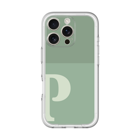 Slim Protection Premium Case［ オリジナル - initial two tone - P green ］