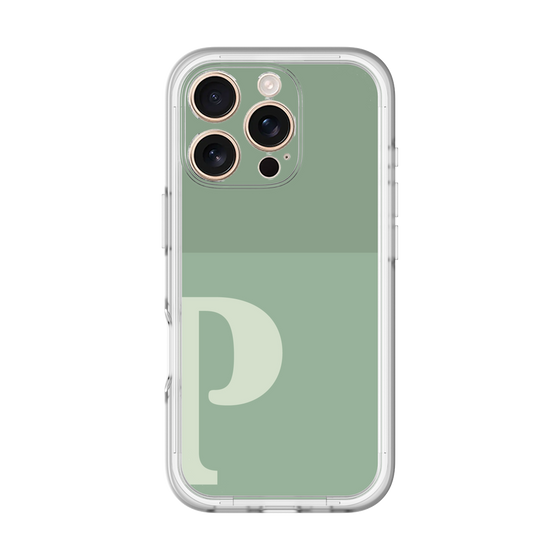 Slim Protection Premium Case［ オリジナル - initial two tone - P green ］
