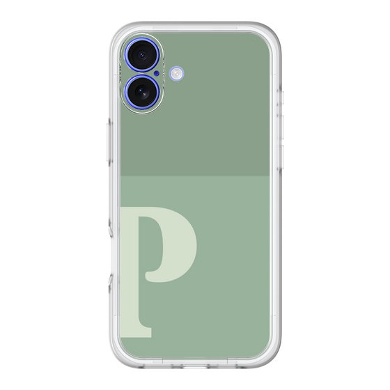 Slim Protection Premium Case［ オリジナル - initial two tone - P green ］