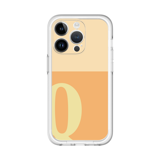 Slim Protection Premium Case［ オリジナル - initial two tone - Q orange ］