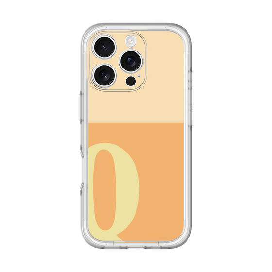 Slim Protection Premium Case［ オリジナル - initial two tone - Q orange ］