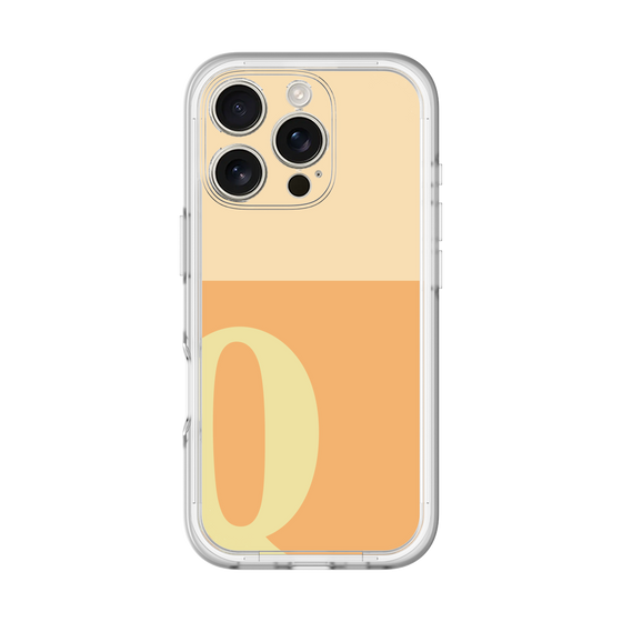 Slim Protection Premium Case［ オリジナル - initial two tone - Q orange ］