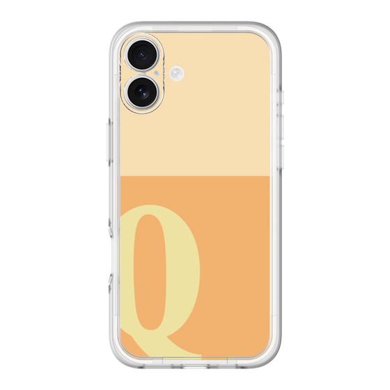 Slim Protection Premium Case［ オリジナル - initial two tone - Q orange ］