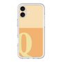 Slim Protection Premium Case［ オリジナル - initial two tone - Q orange ］