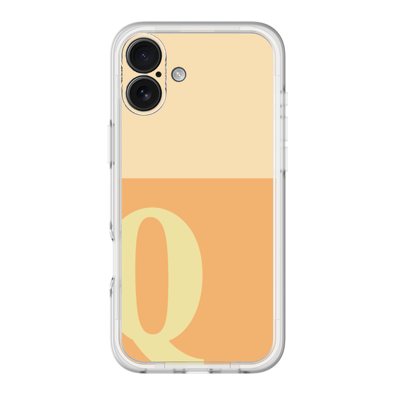 Slim Protection Premium Case［ オリジナル - initial two tone - Q orange ］