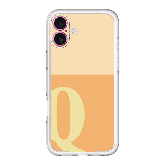 Slim Protection Premium Case［ オリジナル - initial two tone - Q orange ］