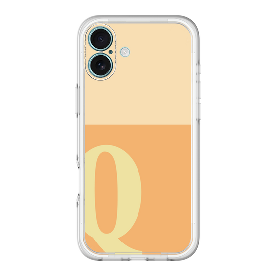 Slim Protection Premium Case［ オリジナル - initial two tone - Q orange ］