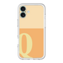 Slim Protection Premium Case［ オリジナル - initial two tone - Q orange ］