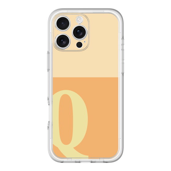 Slim Protection Premium Case［ オリジナル - initial two tone - Q orange ］