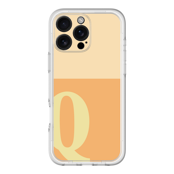 Slim Protection Premium Case［ オリジナル - initial two tone - Q orange ］