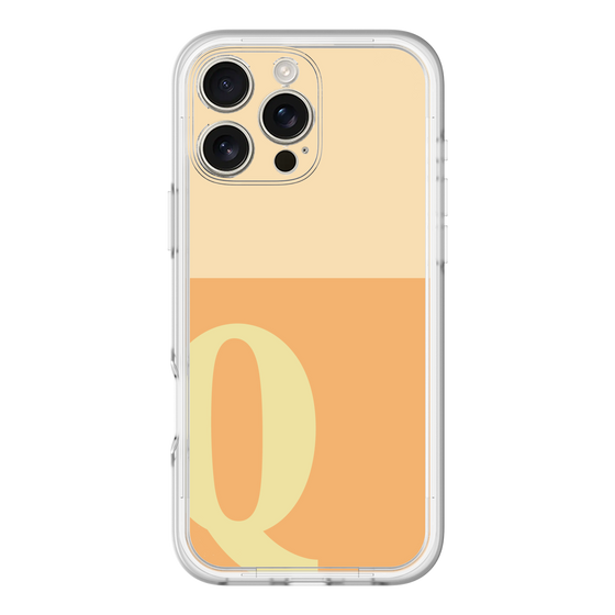 Slim Protection Premium Case［ オリジナル - initial two tone - Q orange ］