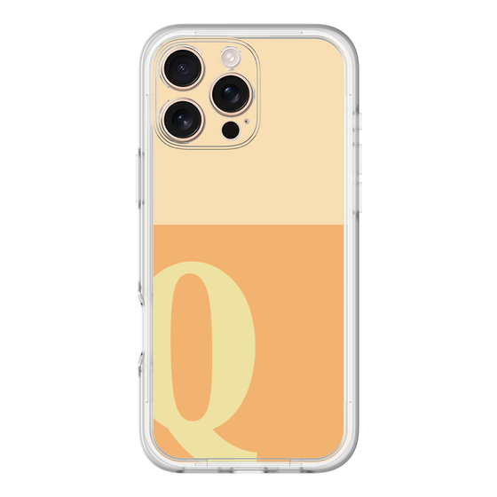 Slim Protection Premium Case［ オリジナル - initial two tone - Q orange ］