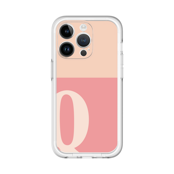 Slim Protection Premium Case［ オリジナル - initial two tone - Q pink ］