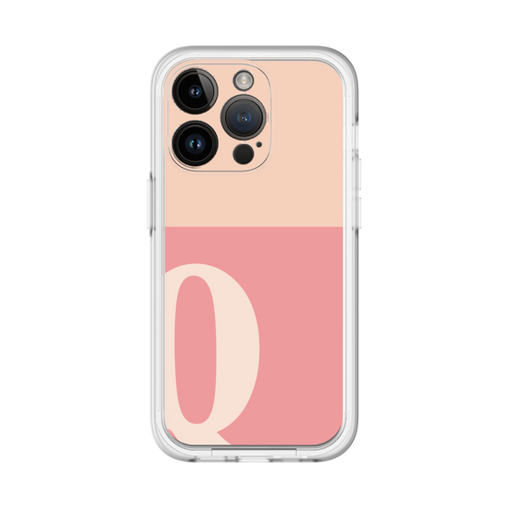 Slim Protection Premium Case［ オリジナル - initial two tone - Q pink ］