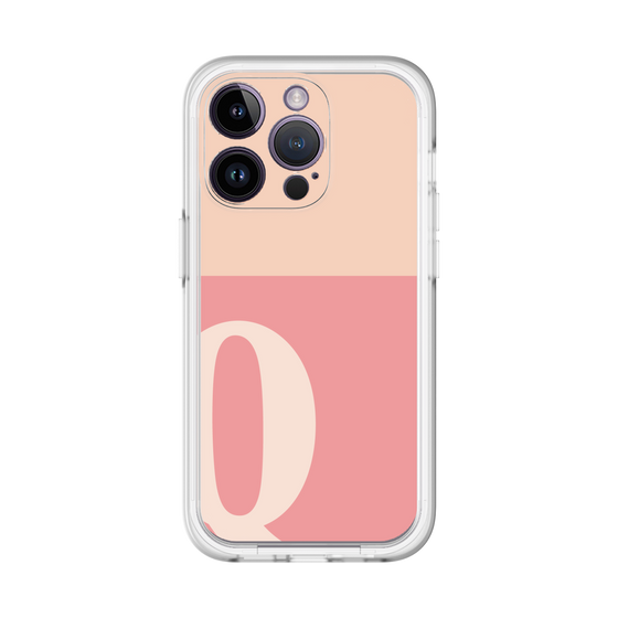 Slim Protection Premium Case［ オリジナル - initial two tone - Q pink ］