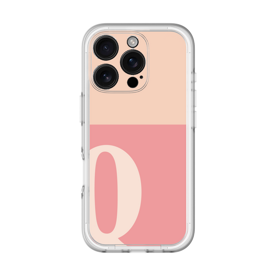 Slim Protection Premium Case［ オリジナル - initial two tone - Q pink ］