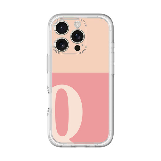 Slim Protection Premium Case［ オリジナル - initial two tone - Q pink ］