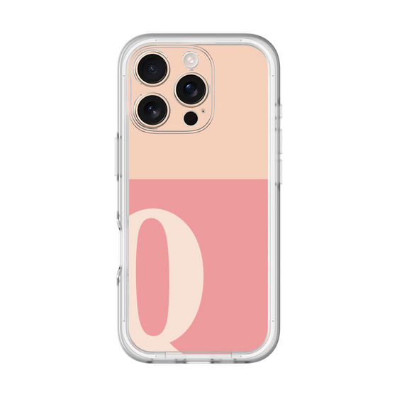 Slim Protection Premium Case［ オリジナル - initial two tone - Q pink ］