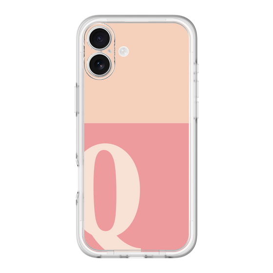 Slim Protection Premium Case［ オリジナル - initial two tone - Q pink ］
