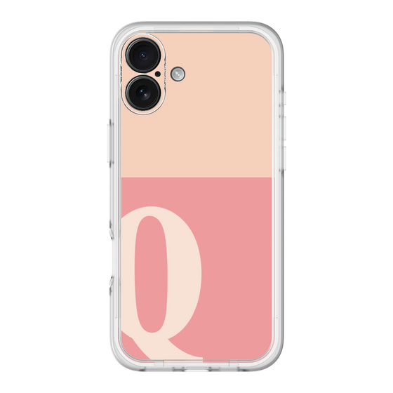 Slim Protection Premium Case［ オリジナル - initial two tone - Q pink ］