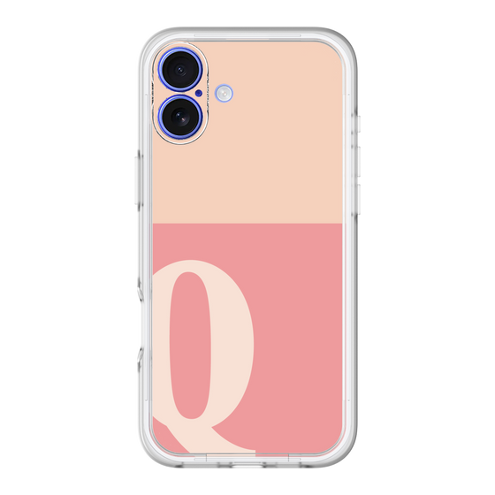 Slim Protection Premium Case［ オリジナル - initial two tone - Q pink ］